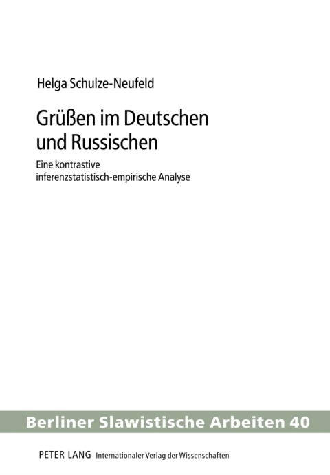Cover image for book Grueßen im Deutschen und Russischen