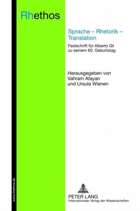 Cover image for book Sprache – Rhetorik – Translation