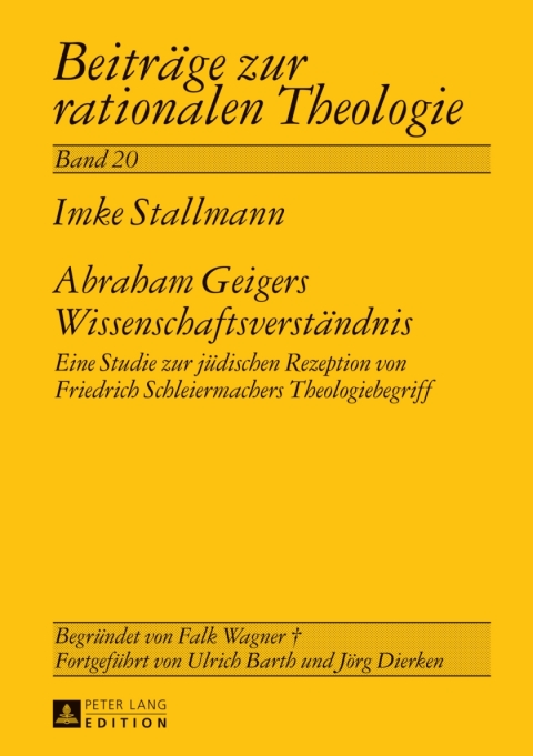 Cover image for book Abraham Geigers Wissenschaftsverstaendnis