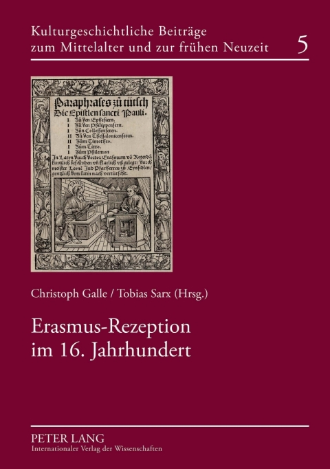 Cover image for book Erasmus-Rezeption im 16. Jahrhundert