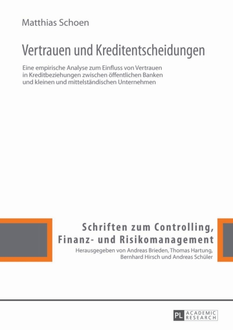 Cover image for book Vertrauen und Kreditentscheidungen