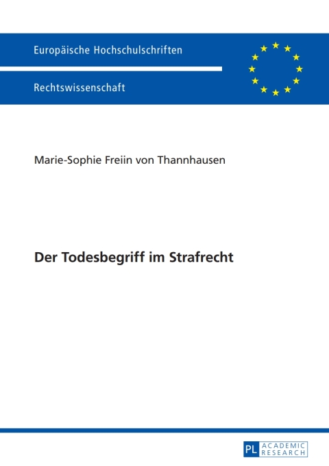 Cover image for book Der Todesbegriff im Strafrecht