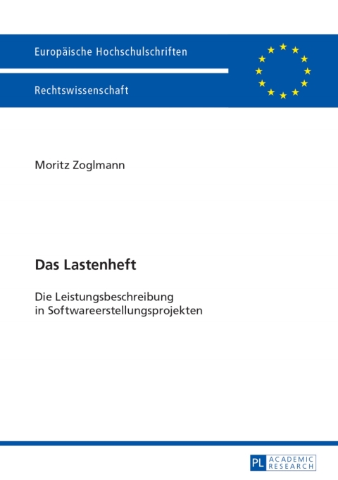 Cover image for book Das Lastenheft
