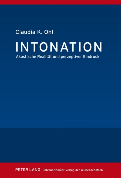 Cover image for book Intonation