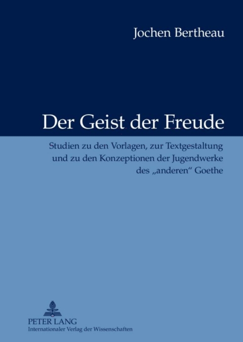Cover image for book Der Geist der Freude