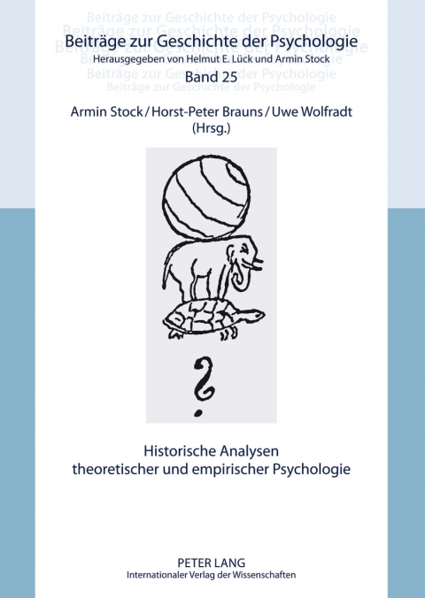 Cover image for book Historische Analysen theoretischer und empirischer Psychologie