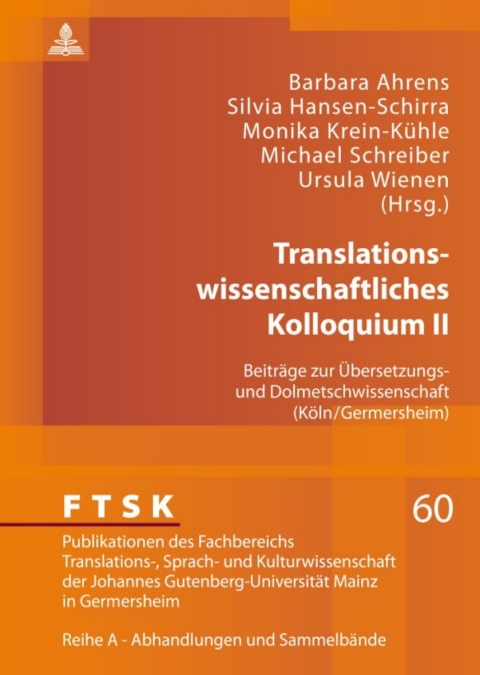 Cover image for book Translationswissenschaftliches Kolloquium II