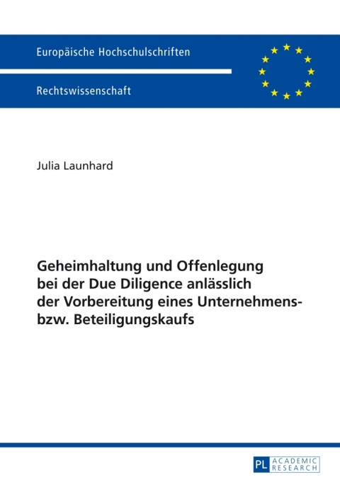Cover image for book Geheimhaltung und Offenlegung bei der Due Diligence anlaesslich der Vorbereitung eines Unternehmens- bzw. Beteiligungskaufs