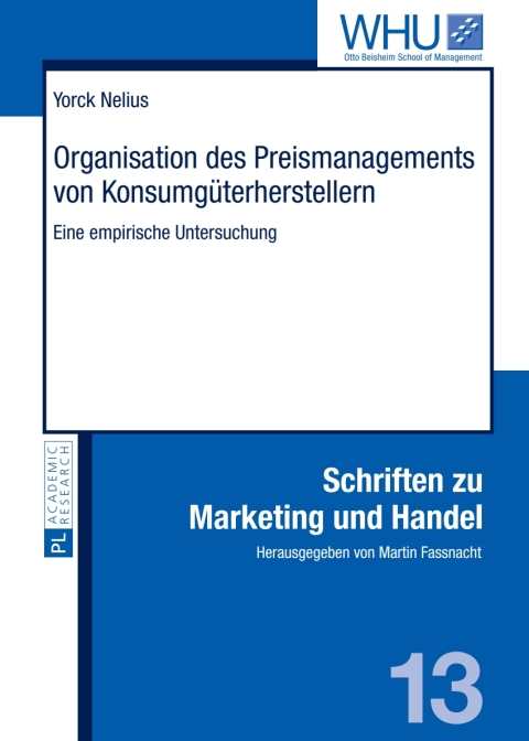 Cover image for book Organisation des Preismanagements von Konsumgueterherstellern