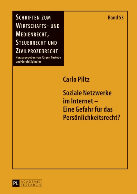 Cover image for book Soziale Netzwerke im Internet – Eine Gefahr fuer das Persoenlichkeitsrecht?