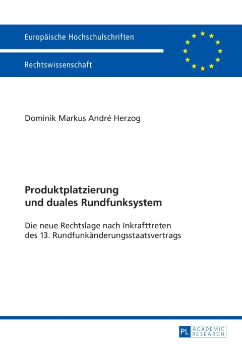 Cover image for book Produktplatzierung und duales Rundfunksystem