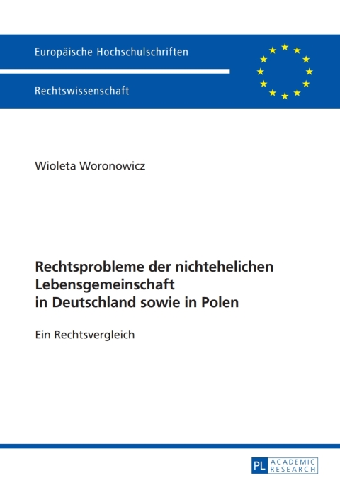 Cover image for book Rechtsprobleme der nichtehelichen Lebensgemeinschaft in Deutschland sowie in Polen