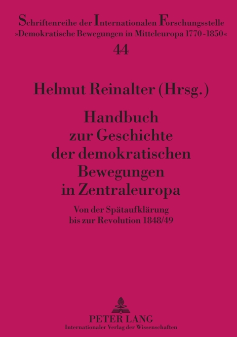 Cover image for book Handbuch zur Geschichte der demokratischen Bewegungen in Zentraleuropa