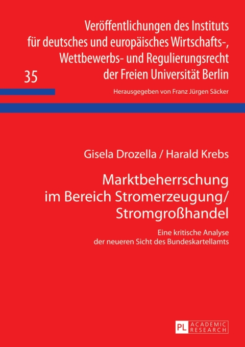Cover image for book Marktbeherrschung im Bereich Stromerzeugung/Stromgroßhandel