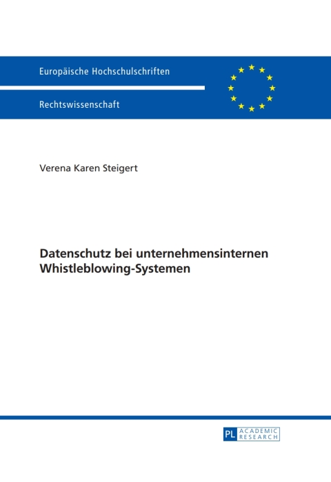 Cover image for book Datenschutz bei unternehmensinternen Whistleblowing-Systemen