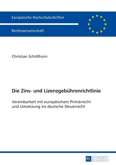 Cover image for book Die Zins- und Lizenzgebuehrenrichtlinie