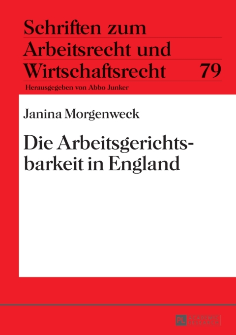 Cover image for book Die Arbeitsgerichtsbarkeit in England