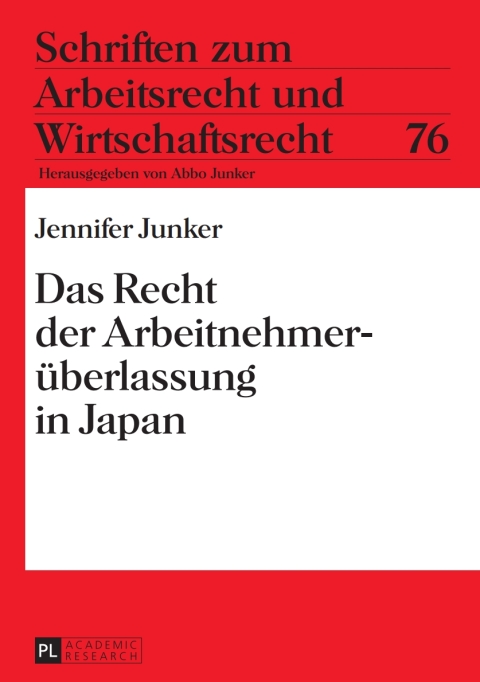 Cover image for book Das Recht der Arbeitnehmerueberlassung in Japan