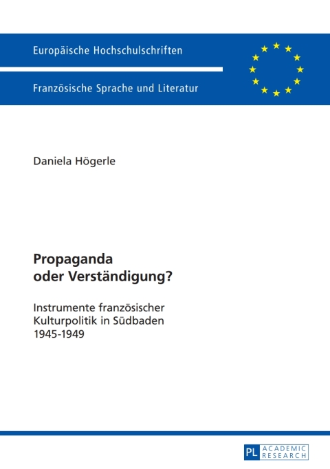 Cover image for book Propaganda oder Verstaendigung?