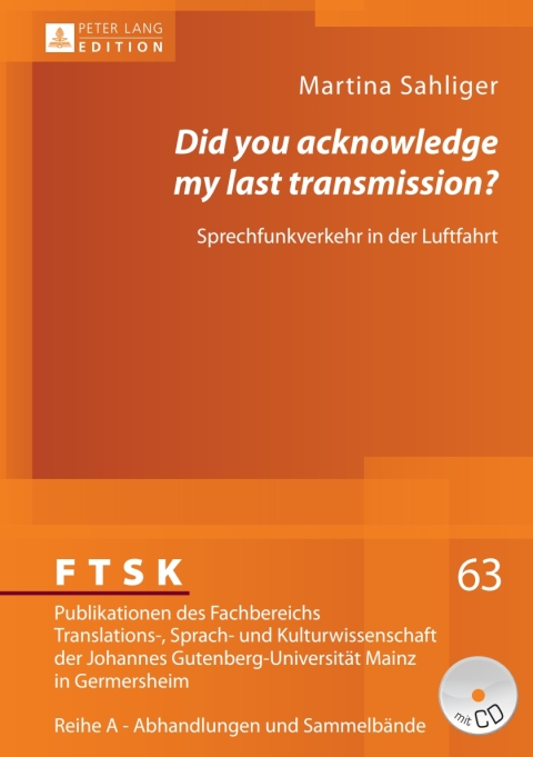 Cover image for book «Did you acknowledge my last transmission?»