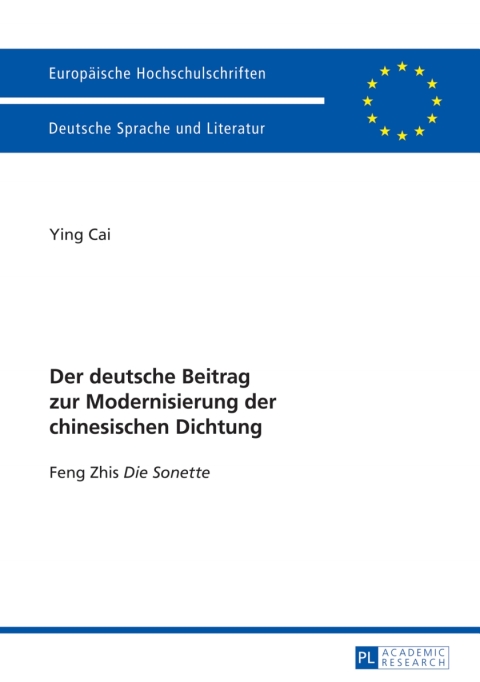 Cover image for book Der deutsche Beitrag zur Modernisierung der chinesischen Dichtung