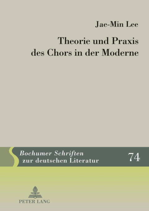 Cover image for book Theorie und Praxis des Chors in der Moderne