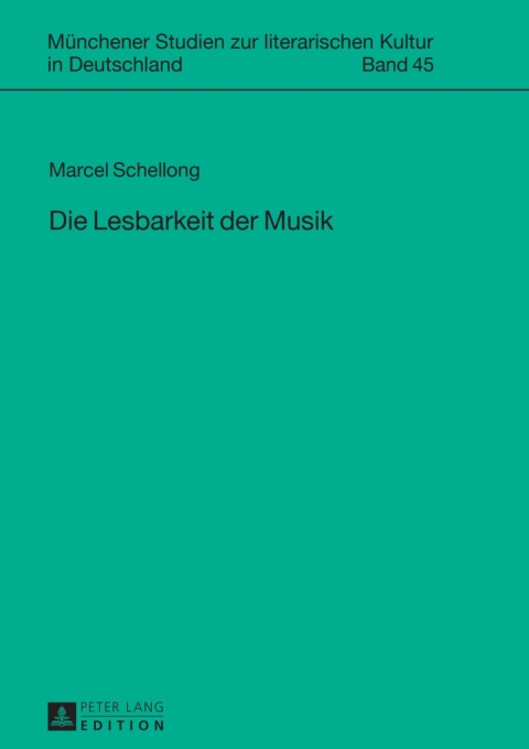 Cover image for book Die Lesbarkeit der Musik