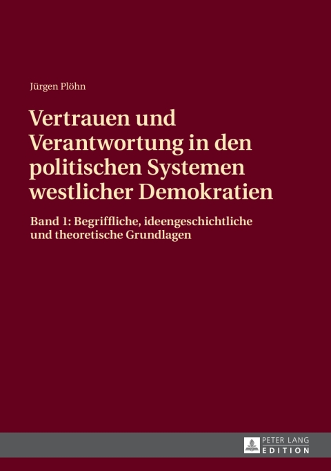 Cover image for book Vertrauen und Verantwortung in den politischen Systemen westlicher Demokratien