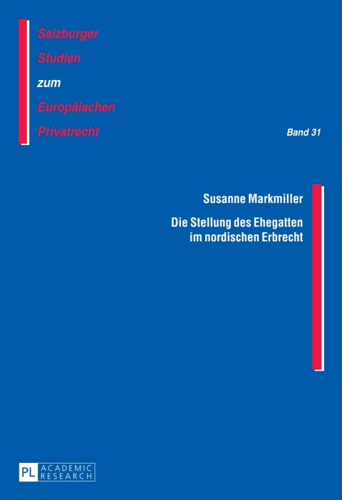 Cover image for book Die Stellung des Ehegatten im nordischen Erbrecht