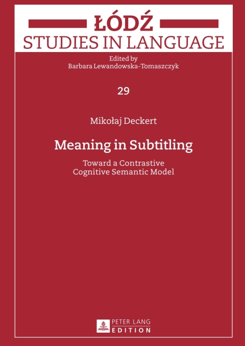 Cover image for book Meaning in Subtitling