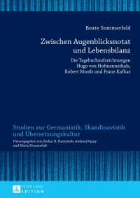 Cover image: Zwischen Augenblicksnotat und Lebensbilanz 1st edition 9783631639320