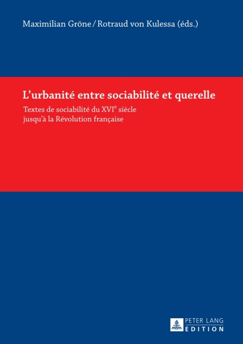Cover image for book L’urbanité entre sociabilité et querelle