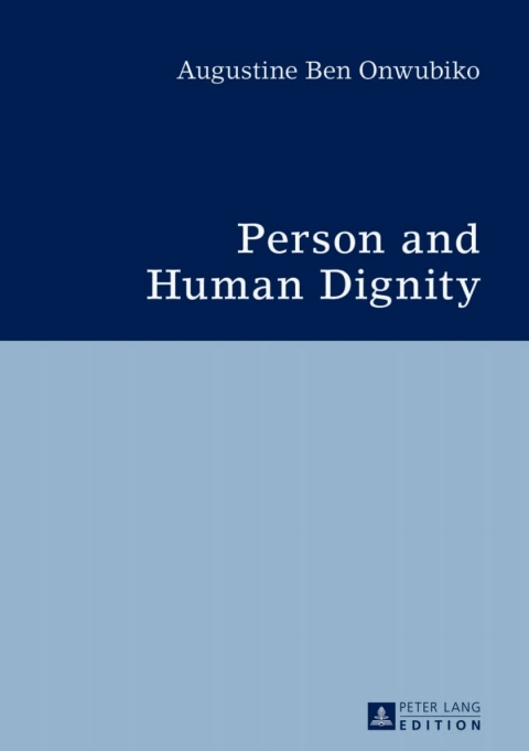 Cover image for book Person and Human Dignity