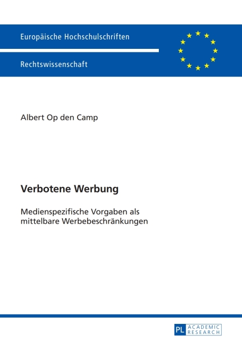 Cover image for book Verbotene Werbung