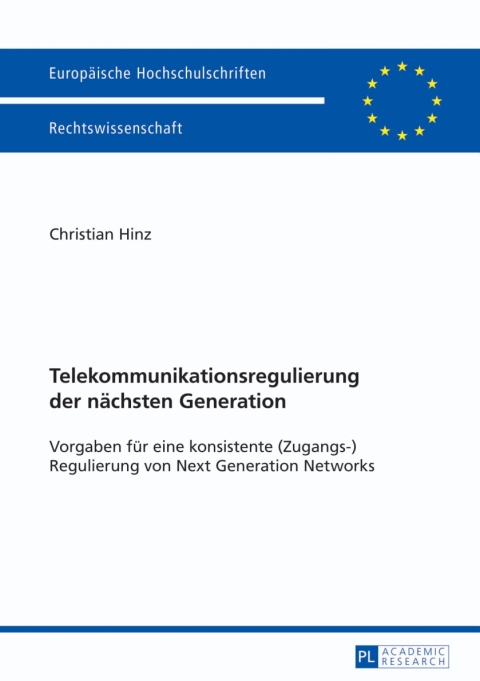 Cover image for book Telekommunikationsregulierung der naechsten Generation