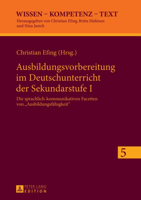 Cover image for book Ausbildungsvorbereitung im Deutschunterricht der Sekundarstufe I