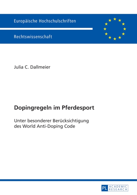 Cover image for book Dopingregeln im Pferdesport
