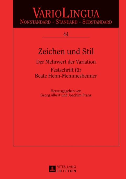 Cover image for book Zeichen und Stil