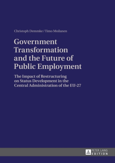 Cover image for book Government Transformation and the Future of Public Employment