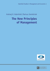 Titelbild: The New Principles of Management 1st edition 9783631642528