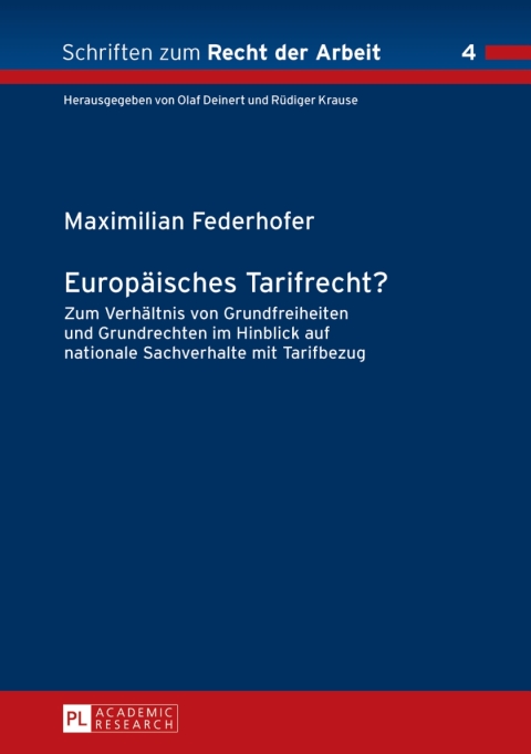 Cover image for book Europaeisches Tarifrecht?
