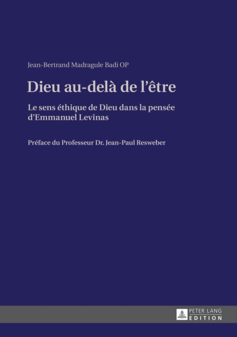 Cover image for book Dieu au-delà de l’être