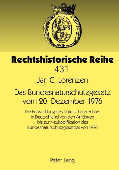 Cover image for book Das Bundesnaturschutzgesetz vom 20. Dezember 1976