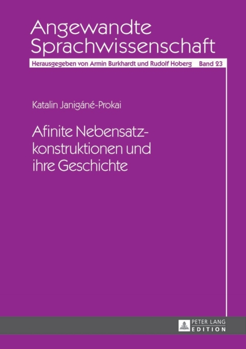 Cover image for book Afinite Nebensatzkonstruktionen und ihre Geschichte