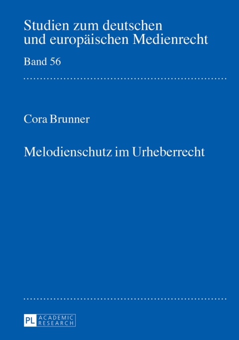 Cover image for book Melodienschutz im Urheberrecht