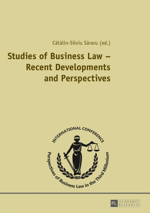 Cover image for book Studies of Business Law – Recent Developments and Perspectives