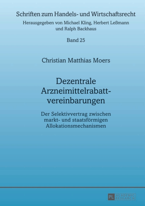 Cover image for book Dezentrale Arzneimittelrabattvereinbarungen