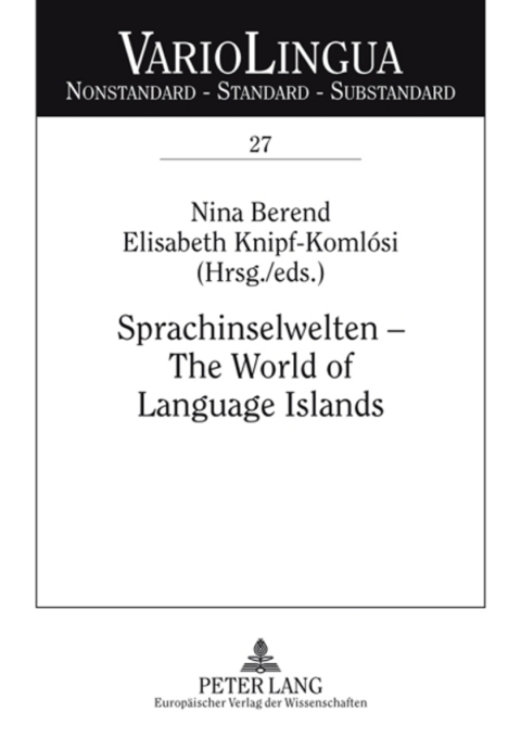 Cover image for book Sprachinselwelten – The World of Language Islands