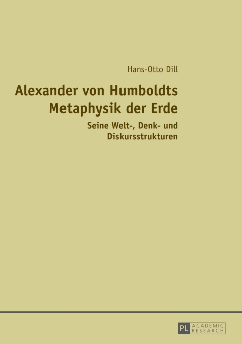 Cover image for book Alexander von Humboldts Metaphysik der Erde