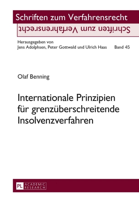 Cover image for book Internationale Prinzipien fuer grenzueberschreitende Insolvenzverfahren
